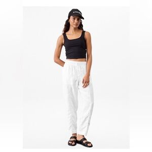 NWT Athleta Retreat Linen Ankle pant, large